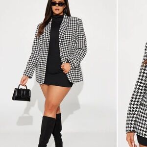Worthington Houndstooth Blazer